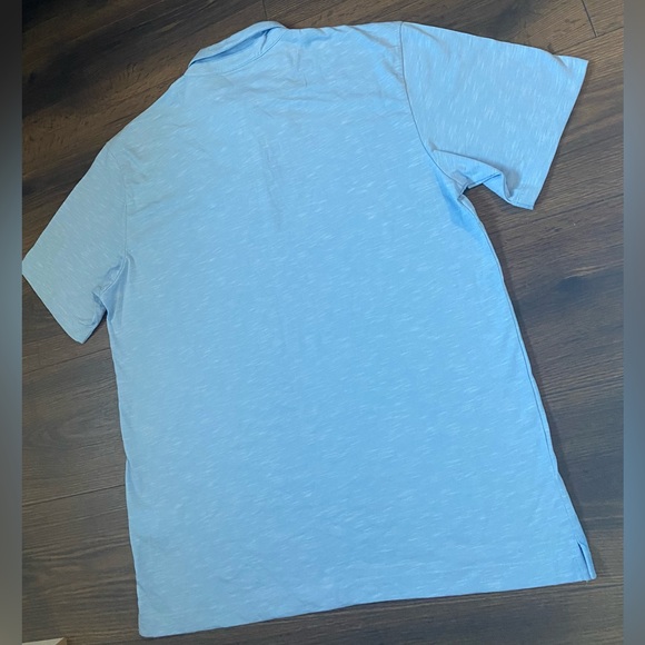 NWT Men’s Perry Ellis Blue Polo Shirt L - Picture 7 of 8